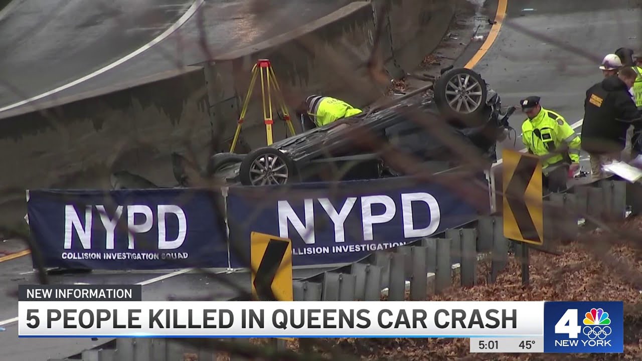 5 people killed in tragic Queens car crash on New Year's day at 'dead man's curve' | NBC New York