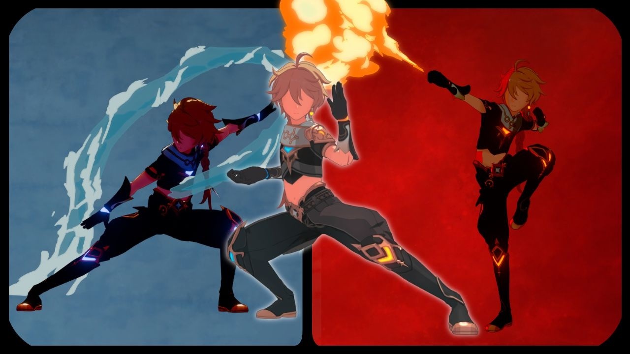 Aether Fire & Water Element Animation