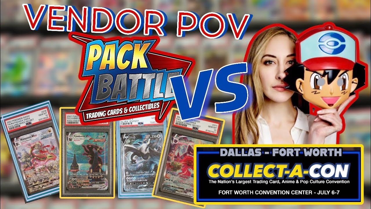 Pack Battle vs The Pokemon Master | Collect-A-Con Fort Worth | Vendor POV