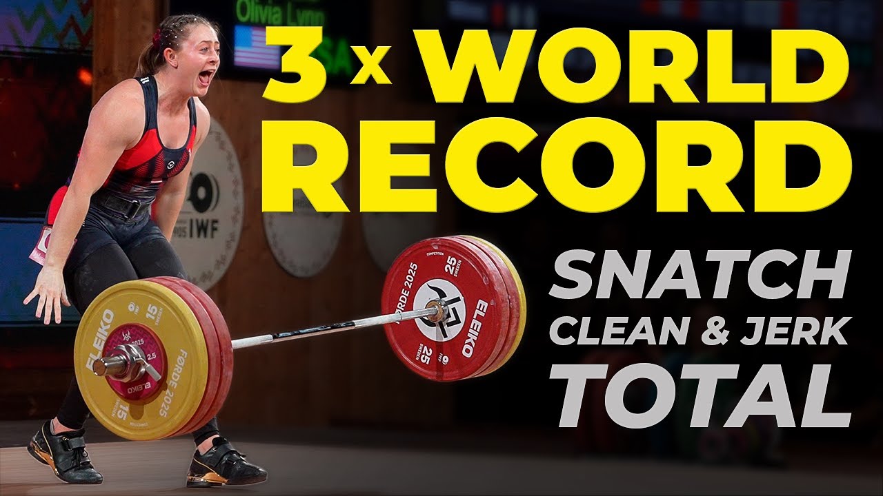 Olivia Reeves Breaks 3 World Records | 77 kg 2025 IWF  Worlds Recap