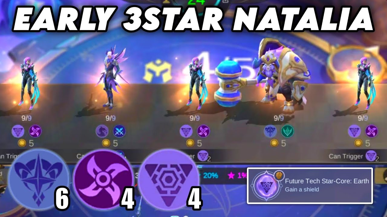 EARLY 3 STAR ASTRO NATALIA.!! CRAZY DAMAGE.!! MAGIC CHESS MOBILE LEGENDS