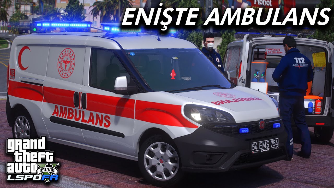 DOBLO AMBULANS ! - 112 AMBULANS MODU GTA 5 - LSPDFR