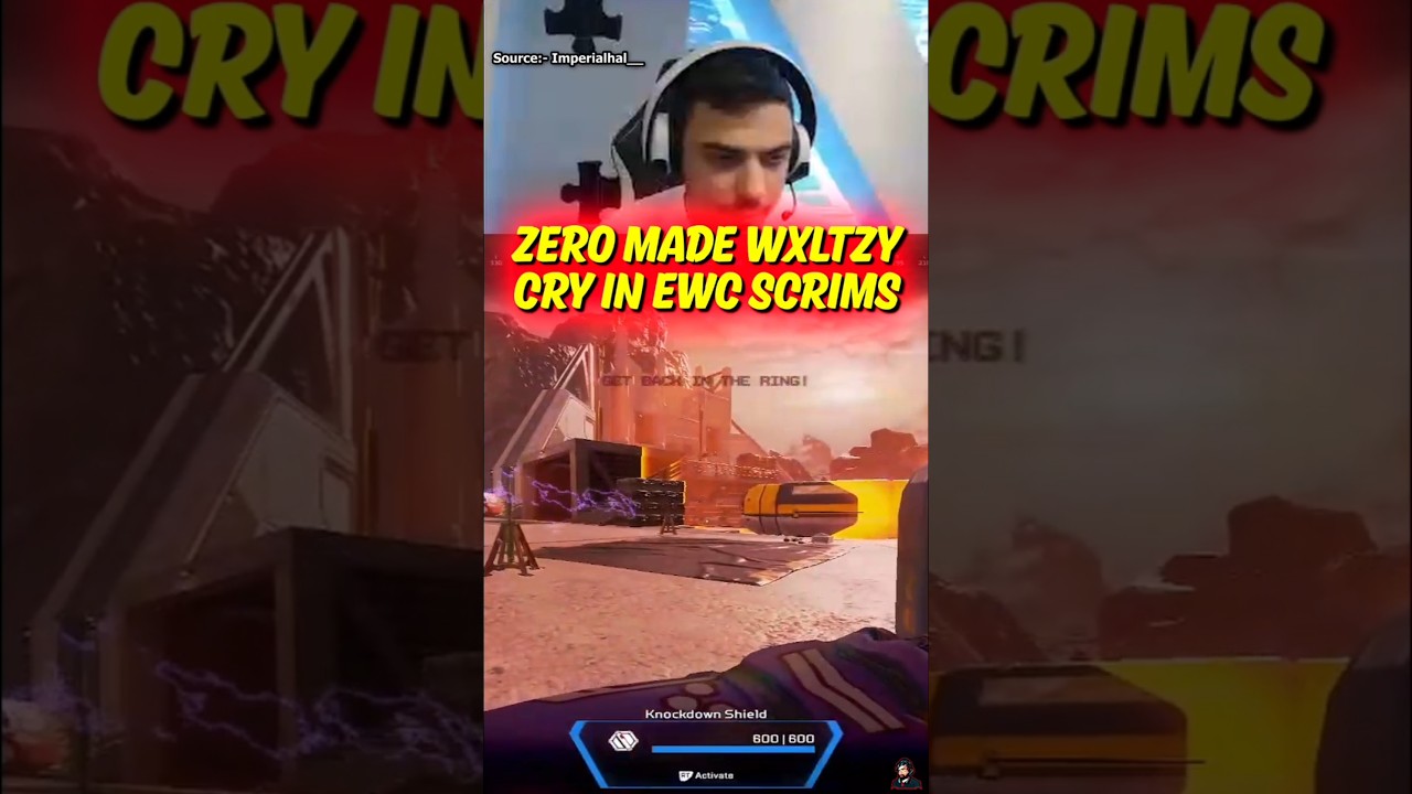 Zer0 and Wxltzy MEGA Crash out in EWC Scrims | Apex Legends #apexlegends #shorts
