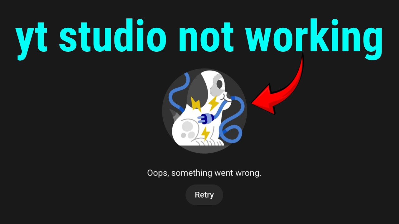 YouTube Studio is DOWN! (Fix the 