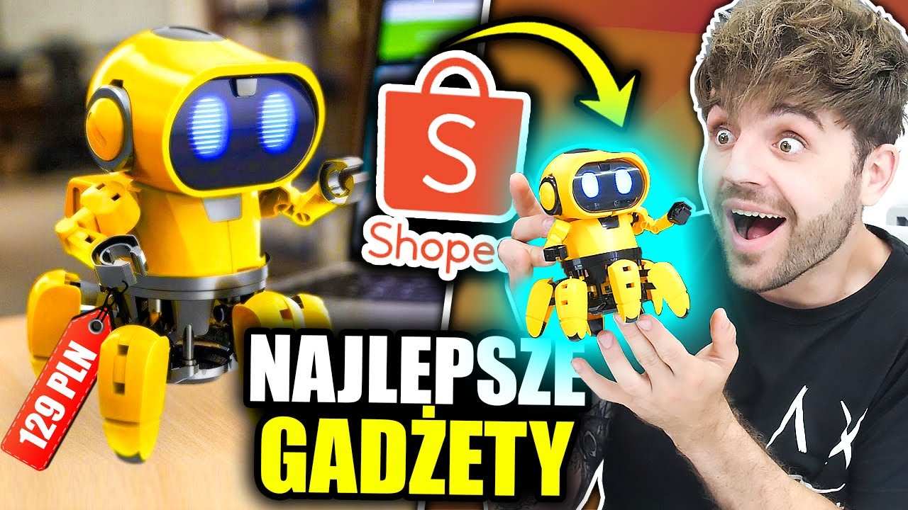 Testuje NAJLEPSZE GADŻETY z Shopee! *inteligentny robocik*