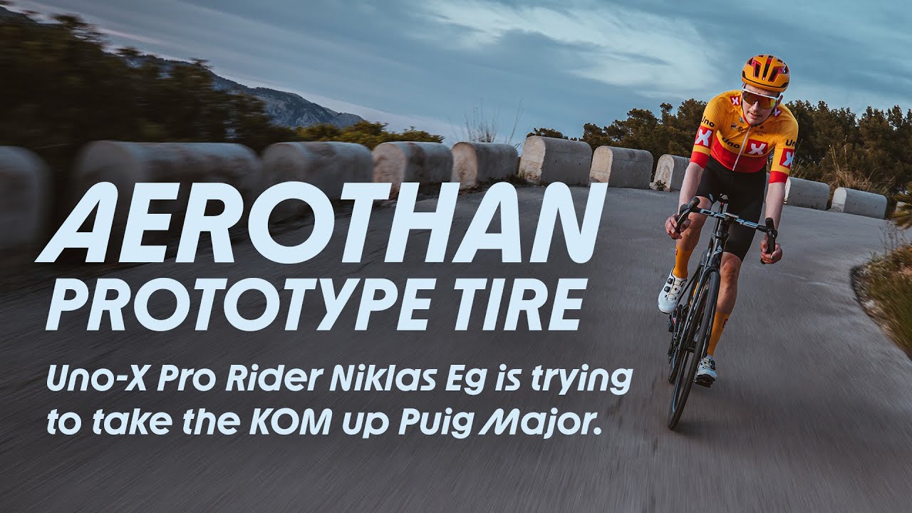 Schwalbe Aerothan Prototype tire ridden by UCI ProTeam Uno-X on Mallorca