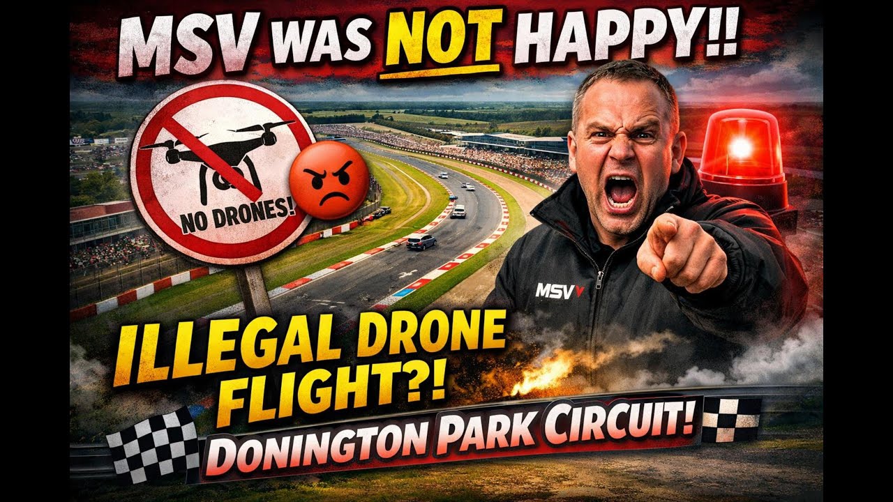 MSV Was NOT Happy I Got Permission to Fly Over Donington Park! 🚁