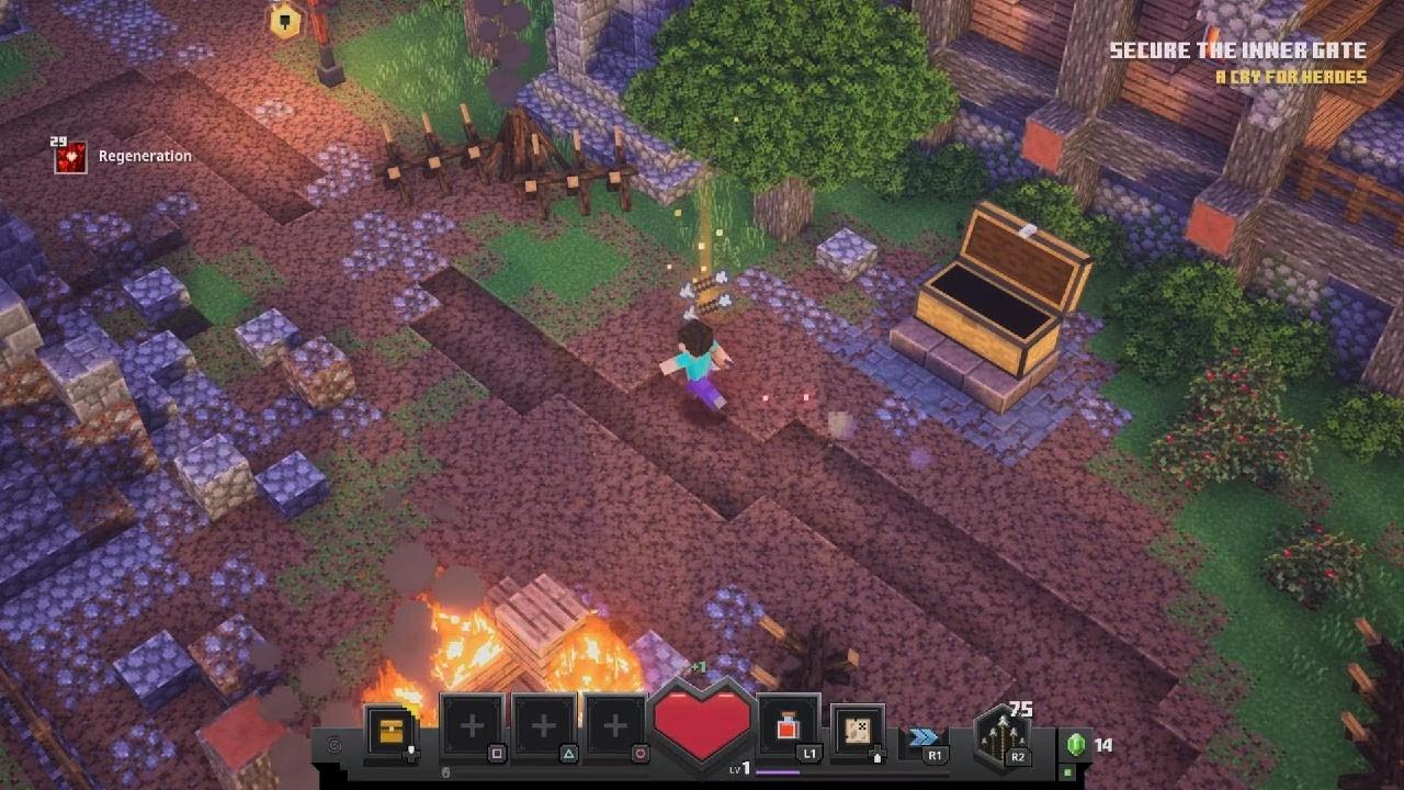 اول فيديو  minecraft Dungeons