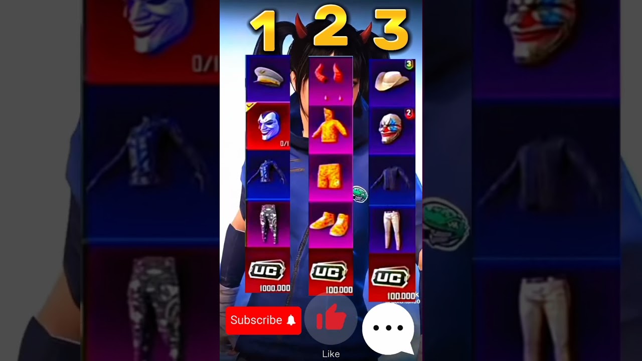 1 2 veya 3 hangisini secerdin #beni&ouml;ne&ccedil;ıkart #keşfet #pubgmobile #viral #yenivideo #capcut