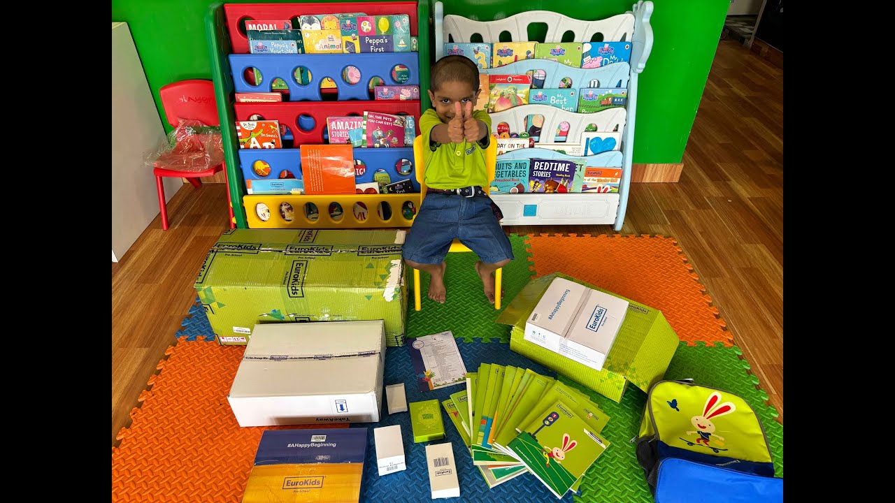Unboxing EuroKids Welcome Kit: See What's Inside! #eurokids #thiruporur #bestpreschool #chennai