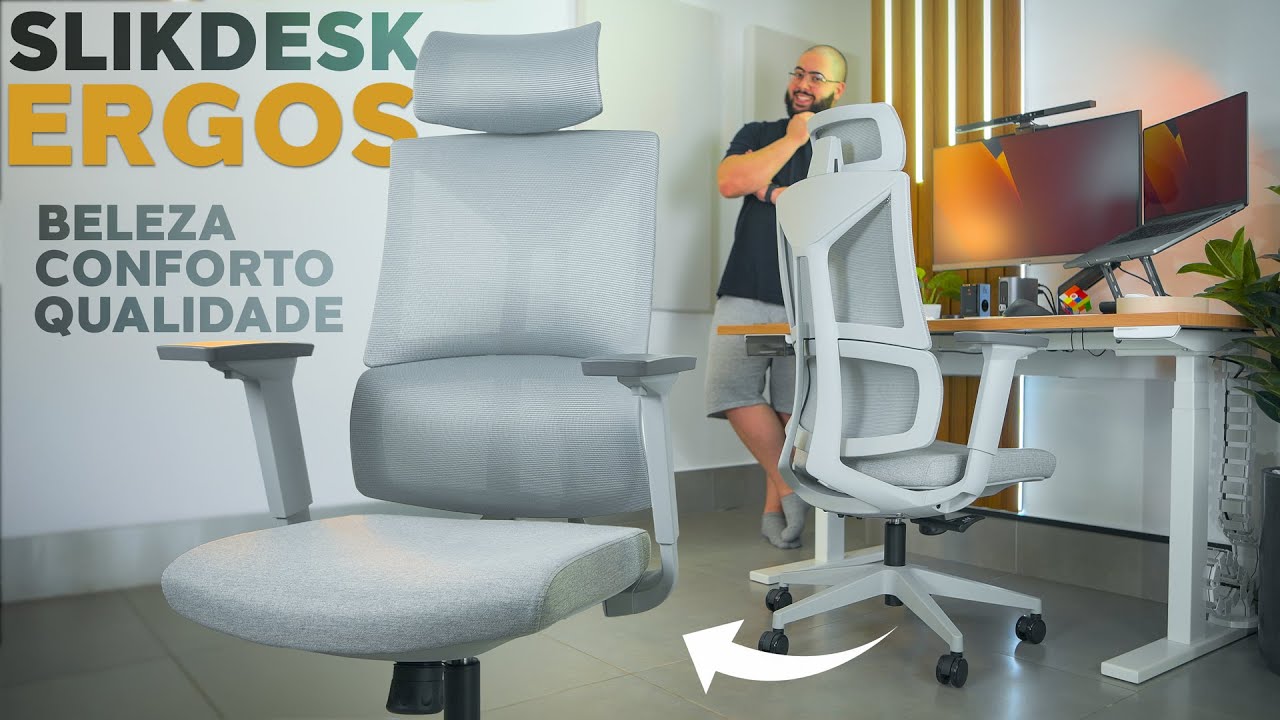Slikdesk Ergos - Uma Excelente op&ccedil;&atilde;o de Cadeira Ergon&ocirc;mica em 2025!