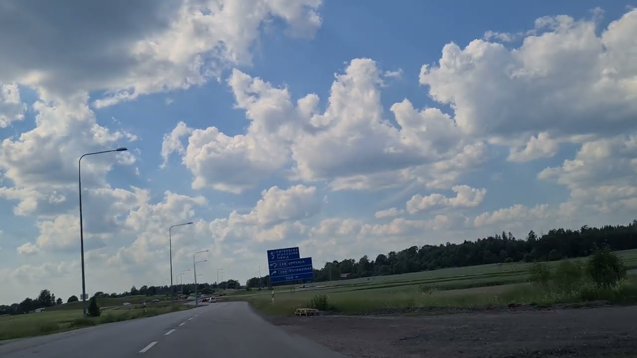 Gåvsta 👉Uppsala 🇸🇪 السويد، طريق غوفستا أوبسالا