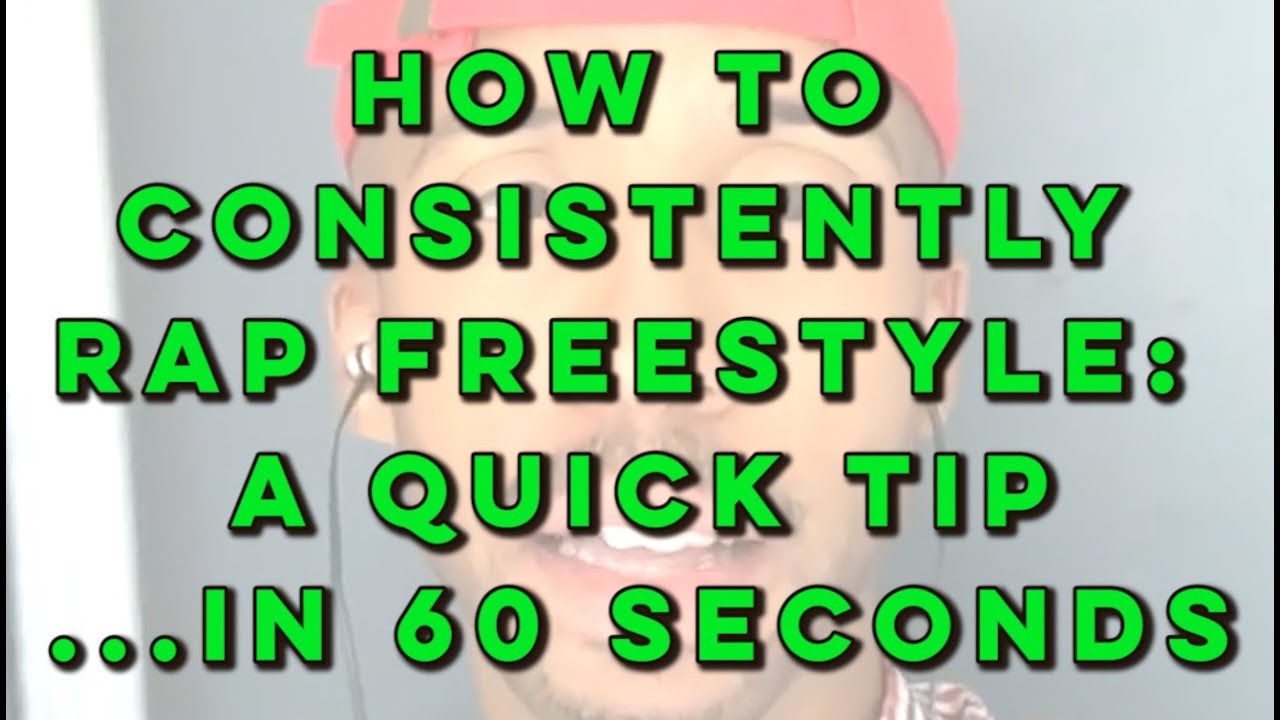 How To Keep Rap Freestyling Fun AND Consistent (Rap Coach In 60 Seconds) | Rap Tips