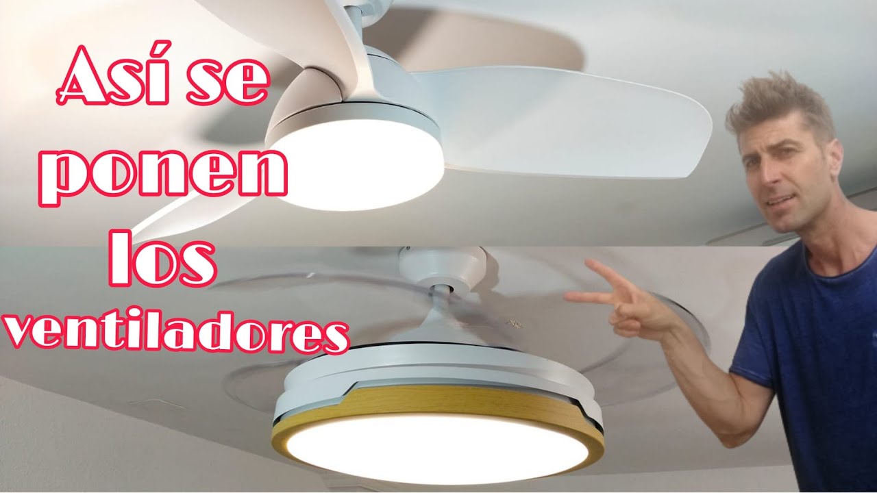 👌COMO  Colgar Ventiladores de Techos de LEROY MERLIN
