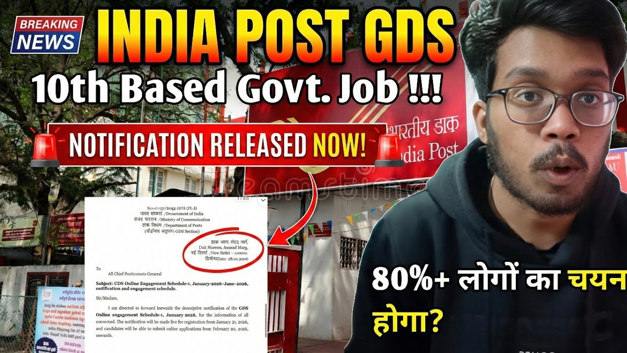 India Post GDS Recruitment 2026 | New Notification Released | Eligibility & Apply Online