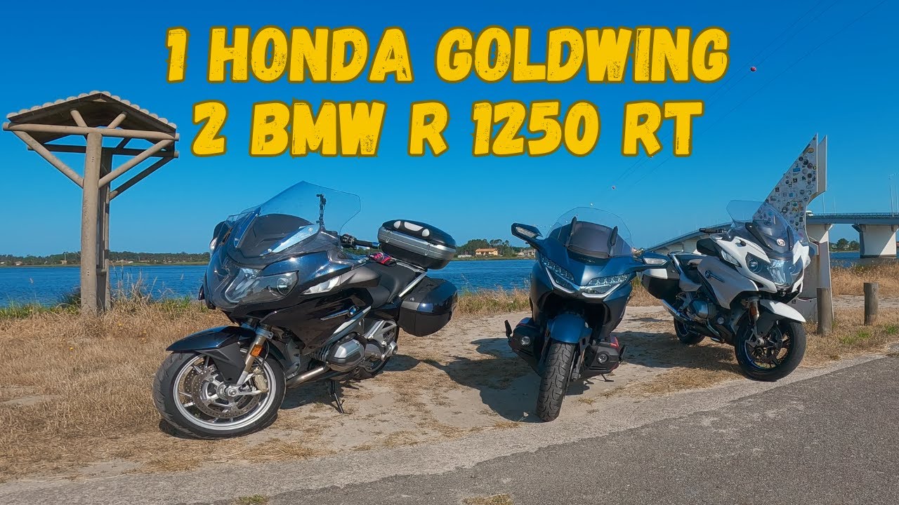 PASSEIO INCRÍVEL pela COSTA de PORTUGAL: GOLDWING e BMW R 1250RT