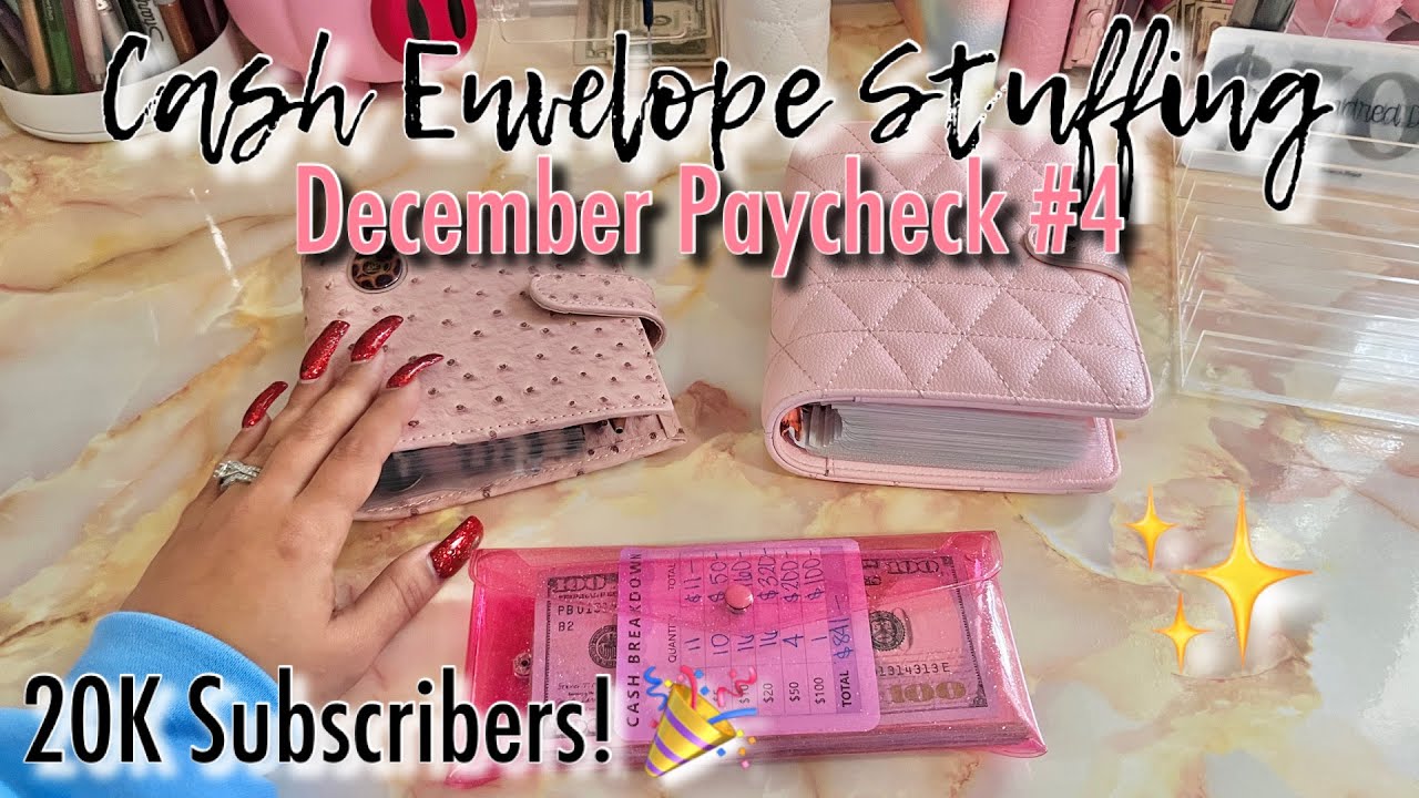 CASH ENVELOPE STUFFING DECEMBER PAYCHECK #4 | #cashenvelopesystem  #cashbudgeting