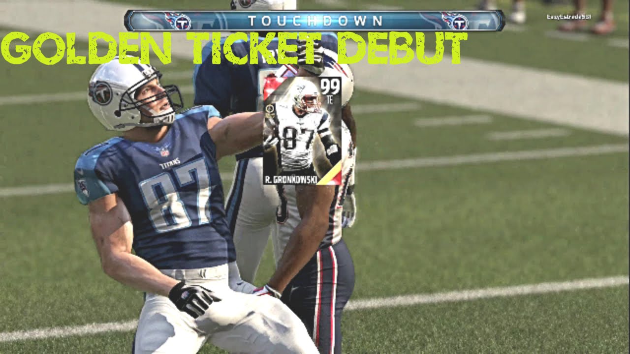 GOLDEN TICKET GRONK DEBUT MADDEN 16 ULTIMATE TEAM