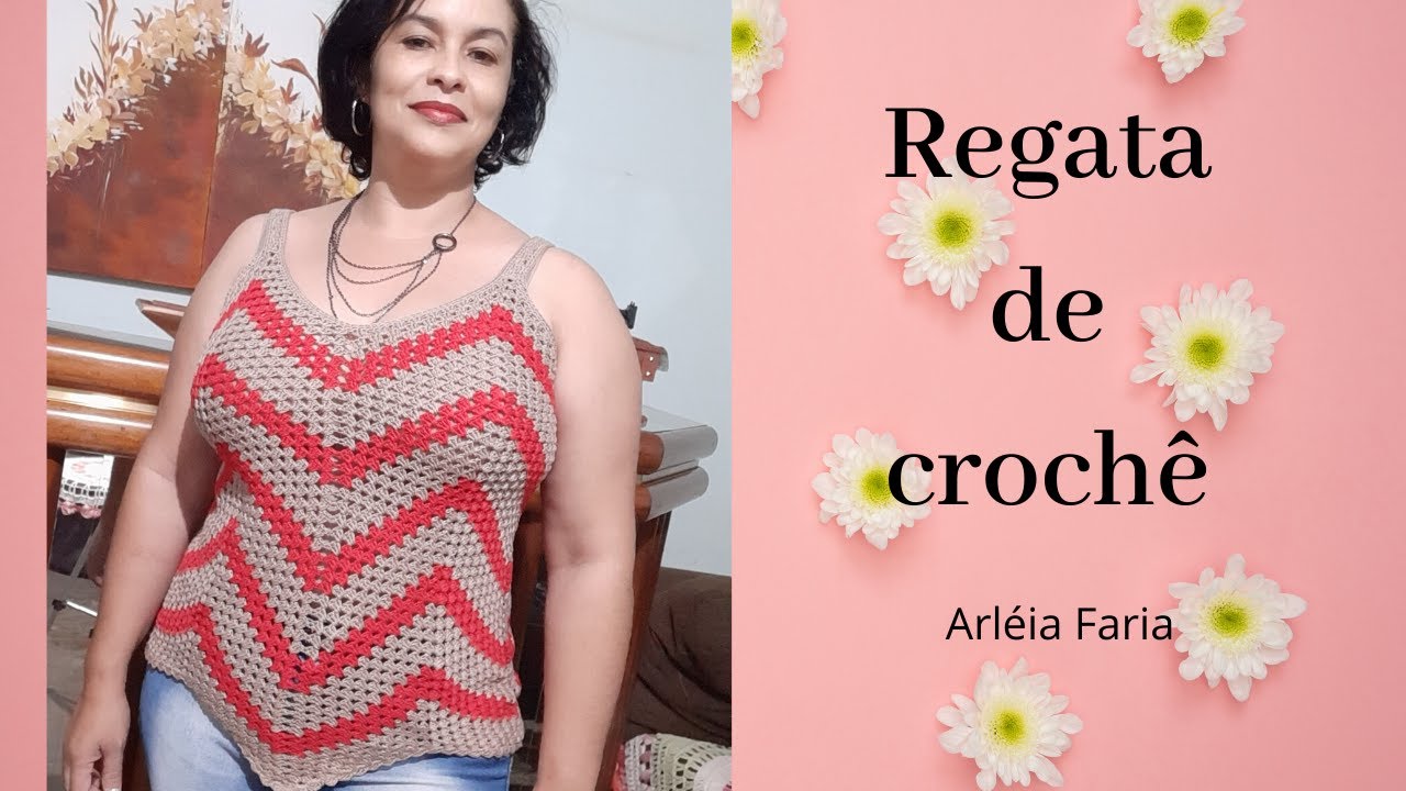 Blusa Zig Zag de crochê