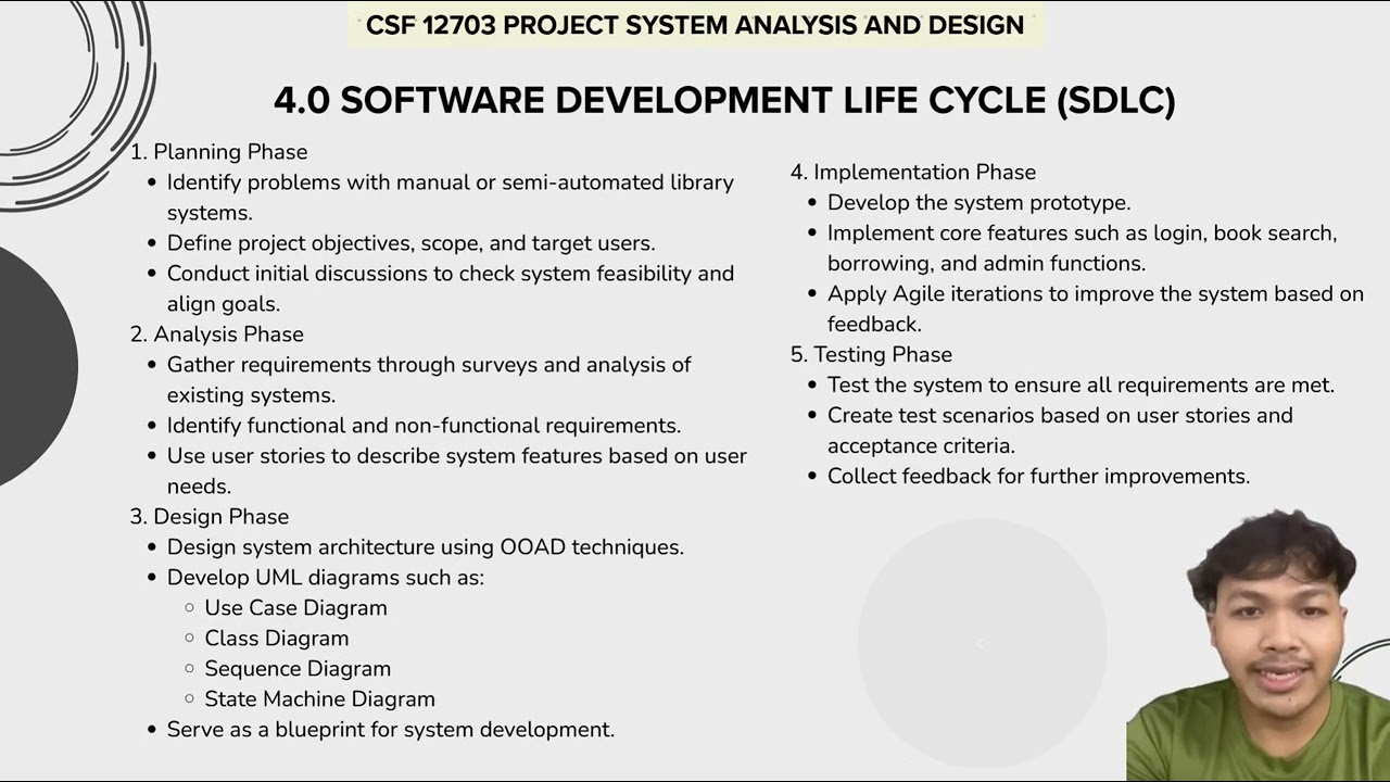 SAD - University Online Library Borrowing System Presentation