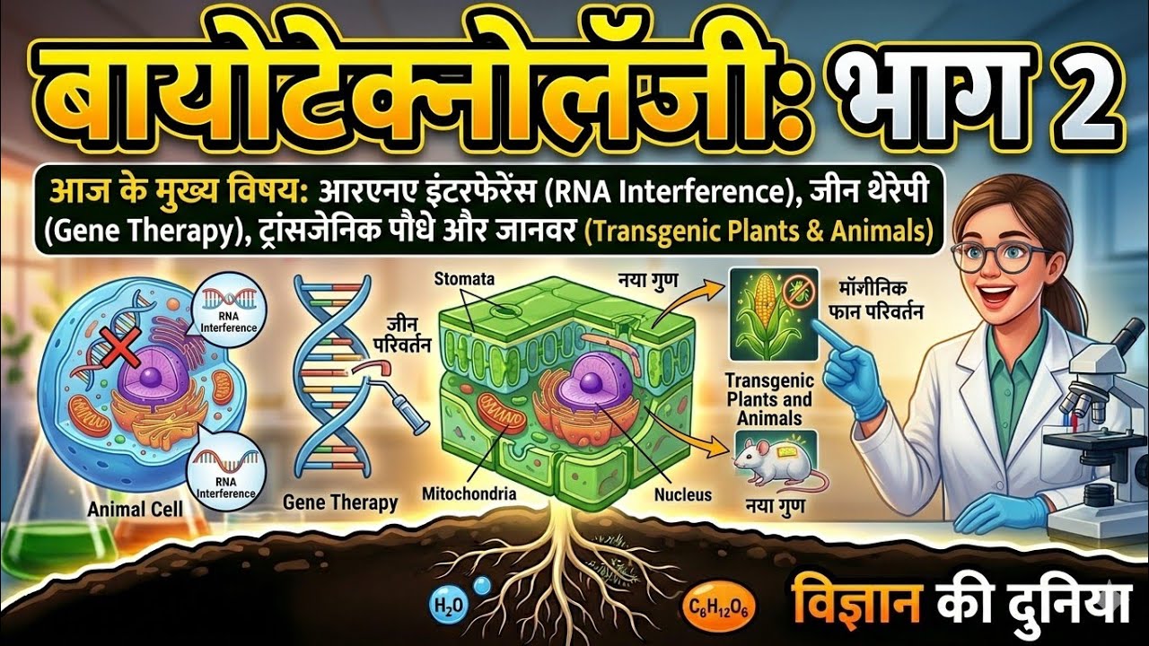 Biotechnology Part  2: Complete Notes Analysis in Hindi | Class 12 & NEET | 3D Visuals