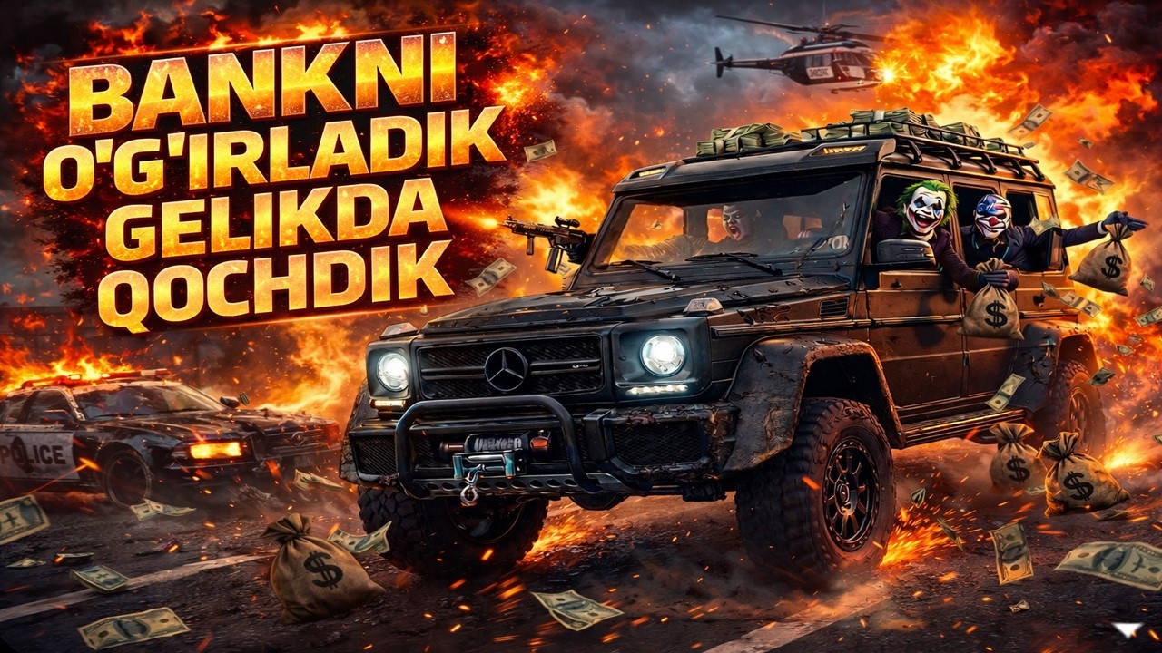 BANKNI O'G'IRLADIK! 🚔GTA 5 MEGA O'G'RI 💥 | GELIKDA QOCHDIK 😱