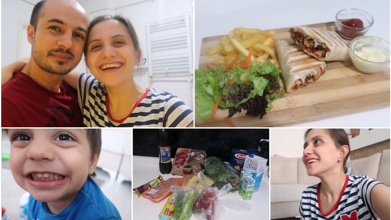TAVUKLU WRAP YAPTIM  , SUNUM OLDU SANKİ , MARKET ALIŞVERİŞİ