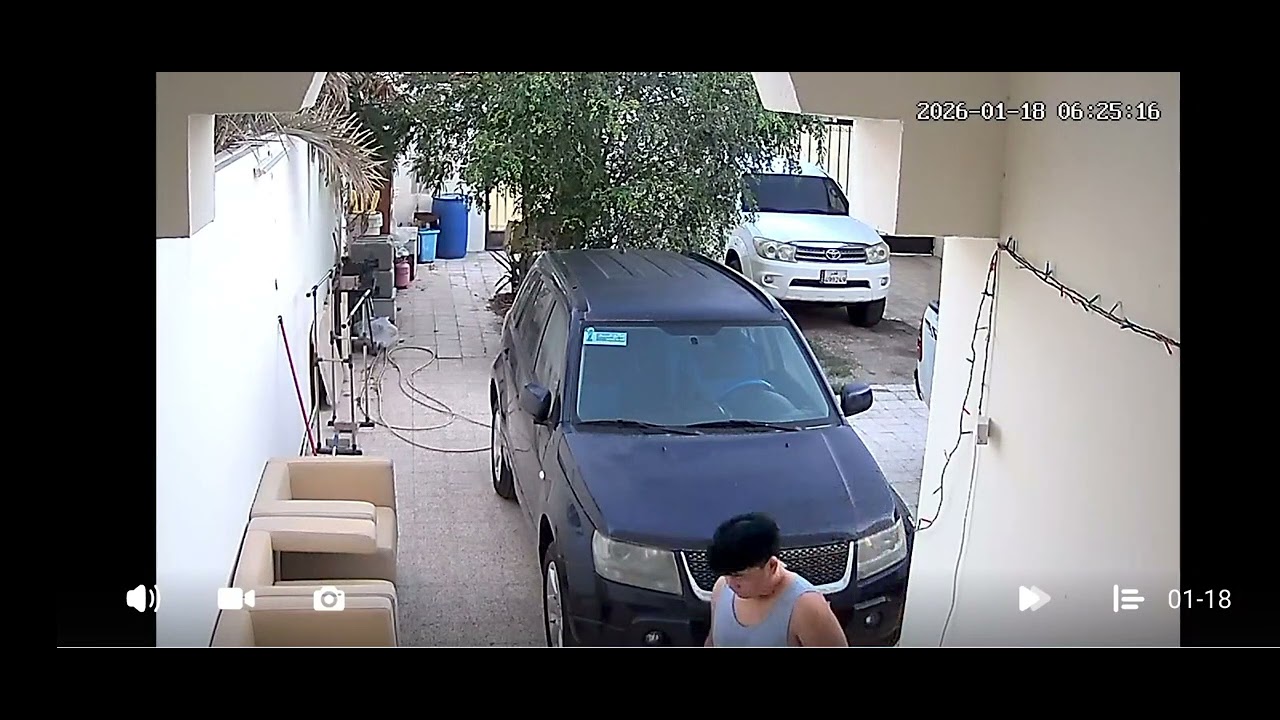 Villa 7 CCTV record January 18,2026