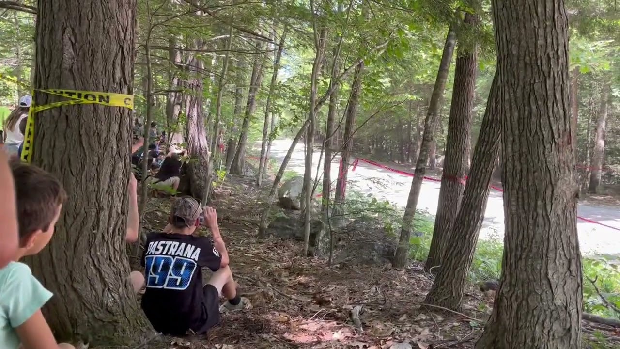 Ken Block At Concord Pond Jump at New England Forest Rally