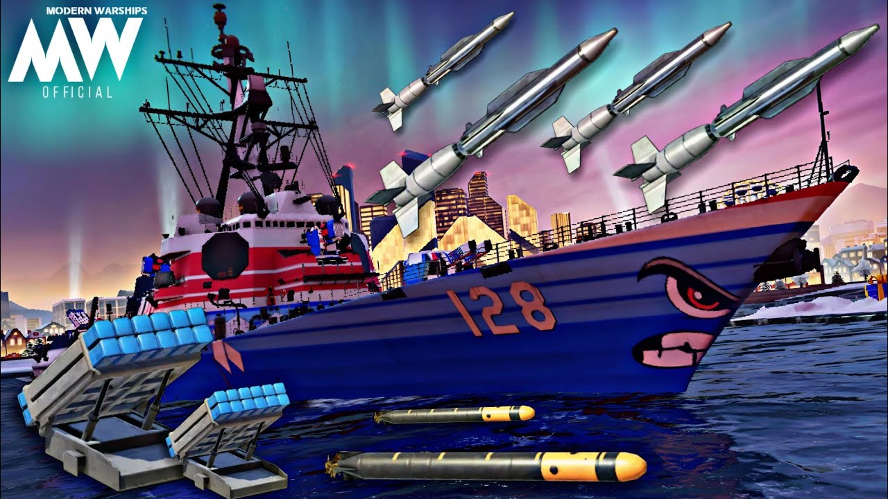 USS Ted Stevens with 4x DF-100🔥 Really cool 😎 - Modern Warships my