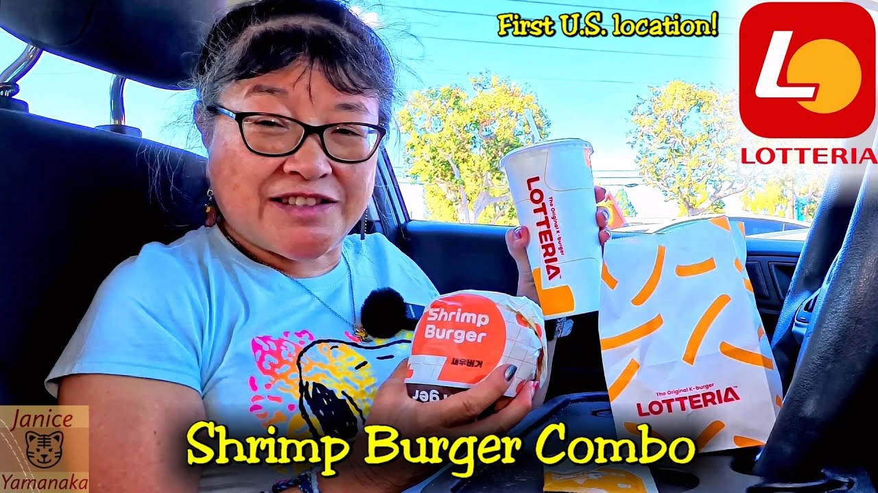 Shrimp Burger Combo at Lotteria (1st Lotteria in the USA) 8/16/25 