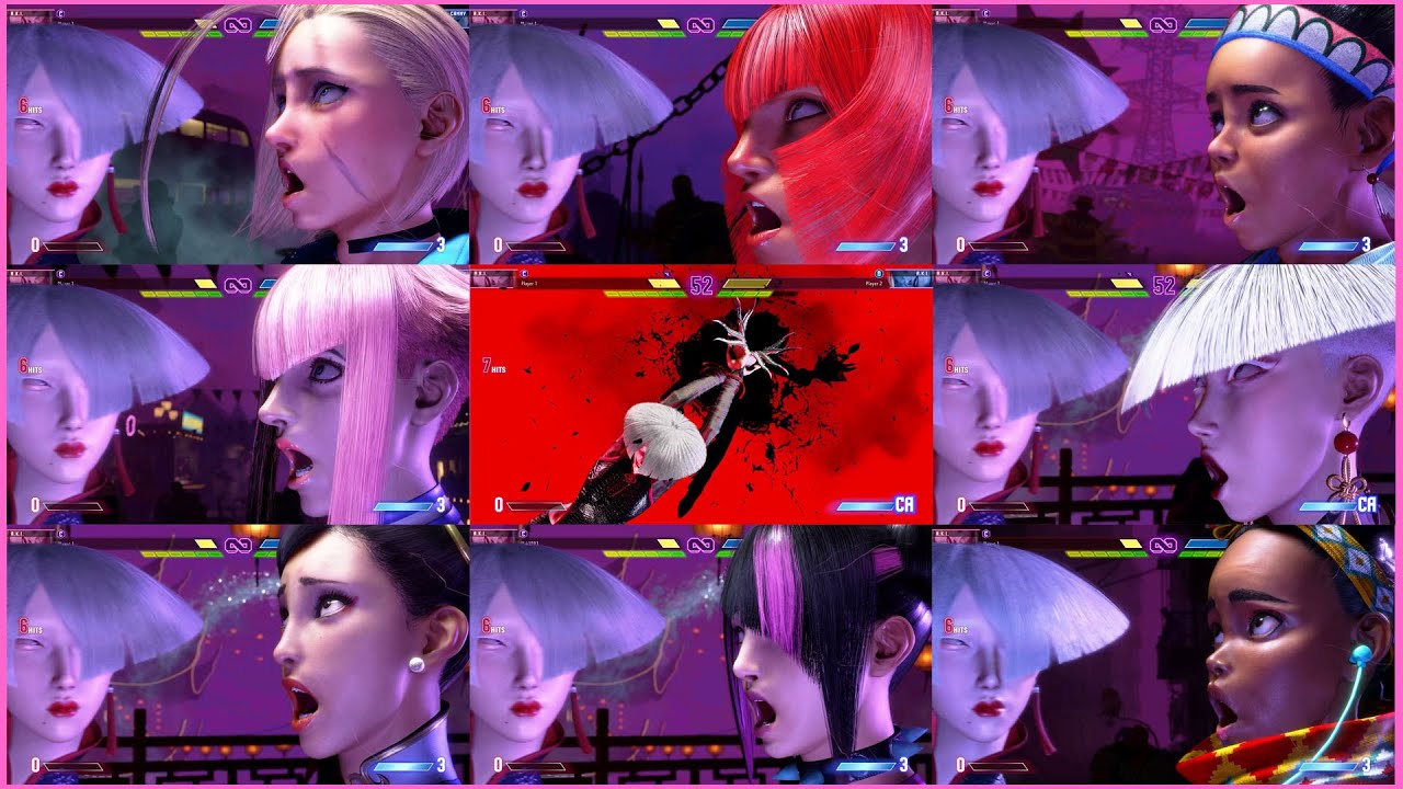 A.K.I Critical Arts against all Girls in Street Fighter 6 SF6 Capcom super moves