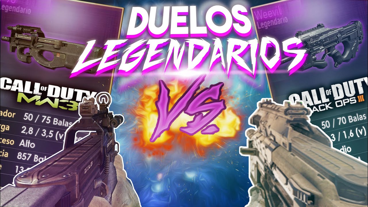 P90 (MW3) VS WEEVIL (BO3) - DUELOS LEGENDARIOS T2 - CALL OF DUTY