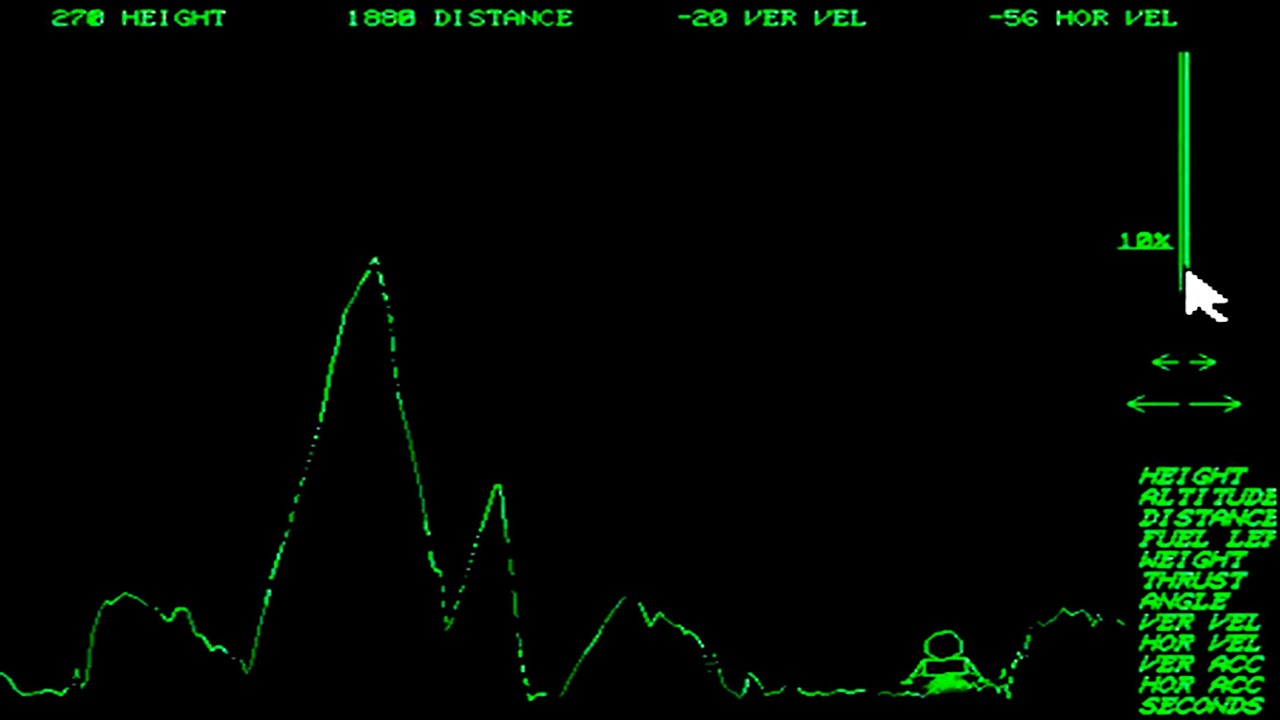 Moonlander - (1973) First Video Game Easter Egg!