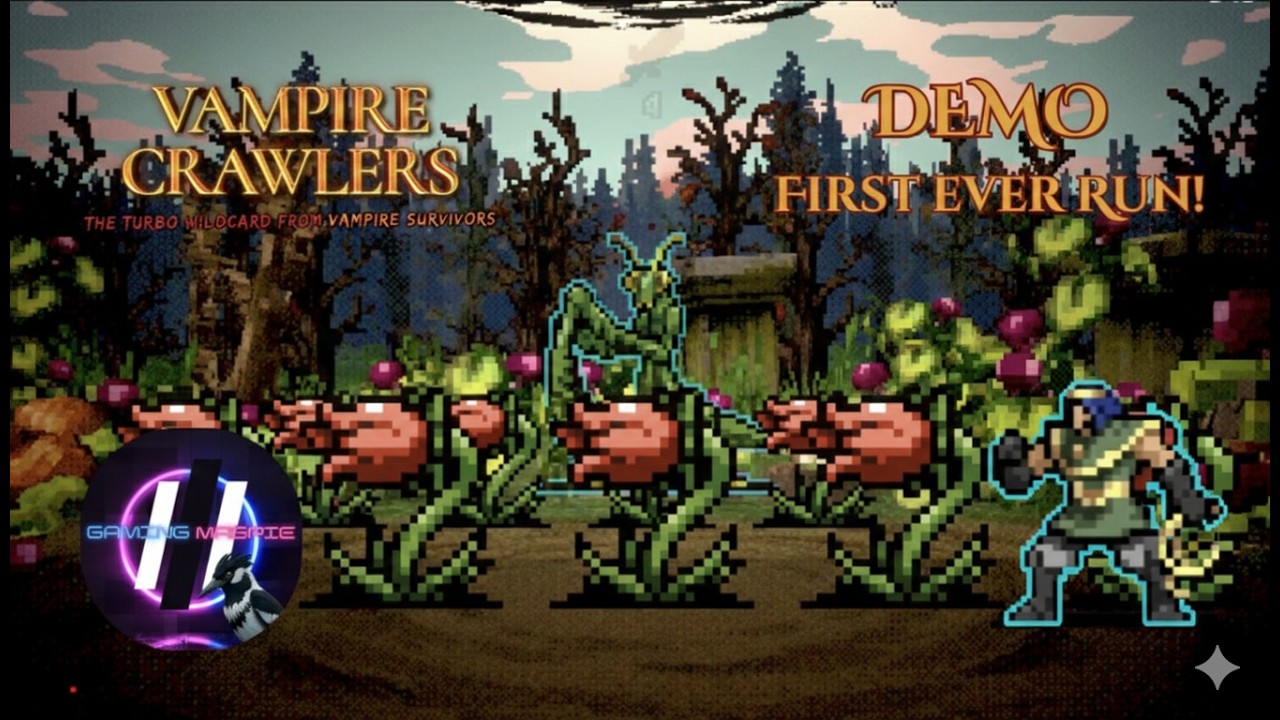 IT'S HERE! Vampire Crawlers Demo - First Ever Run - Vampire Survivors Spin-off