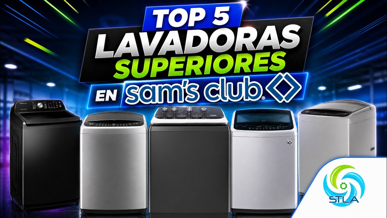 Top 5 mejores lavadoras superiores de Sams Club. #samsclub #lavadora #ofertas