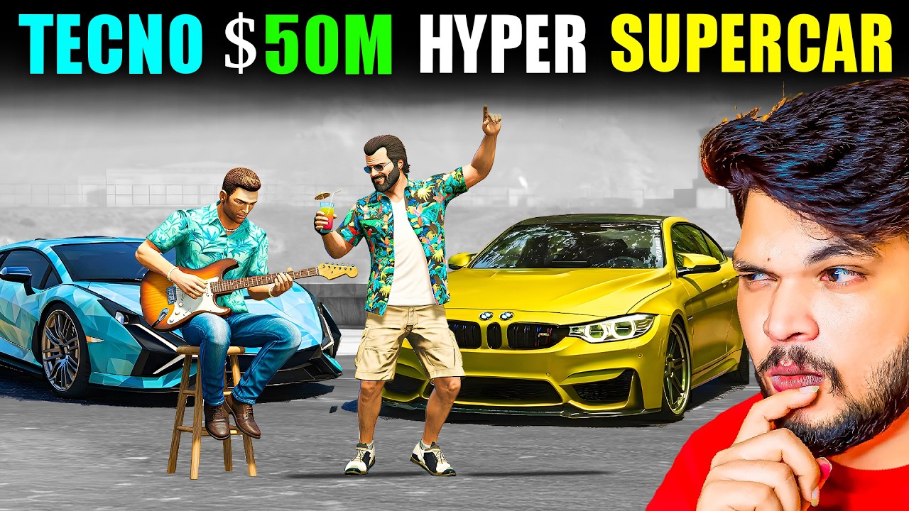 Techno Gamerz Gets $50,000,000 Super Race Car Back in GTA 5! 🔥