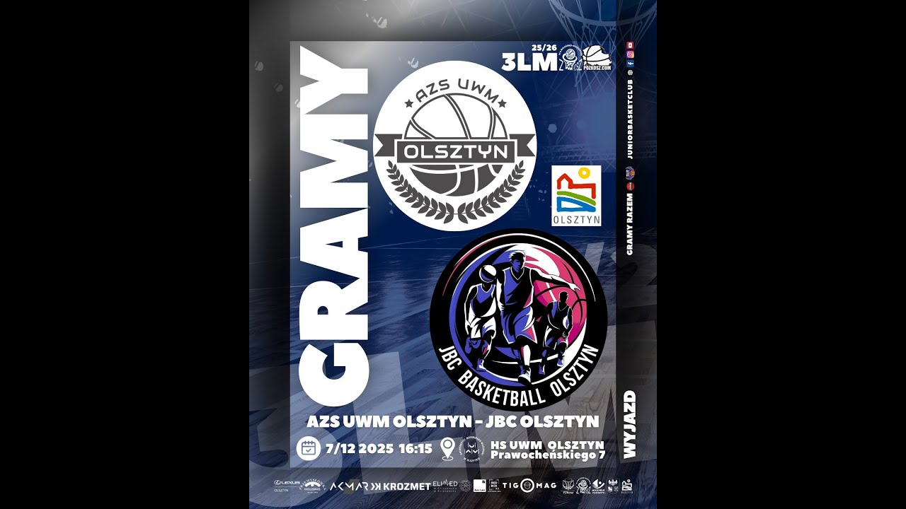 3LM | AZS UWM Olsztyn vs JBC OLSZTYN - 07/12/2025