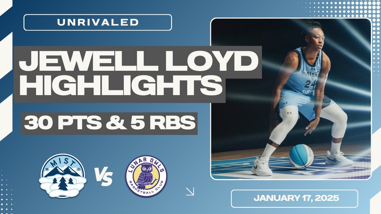 JEWELL LOYD 30 PTS vs. LUNAR OWLS HIGHLIGHTS I UNRIVALED BASKETBALL 2025