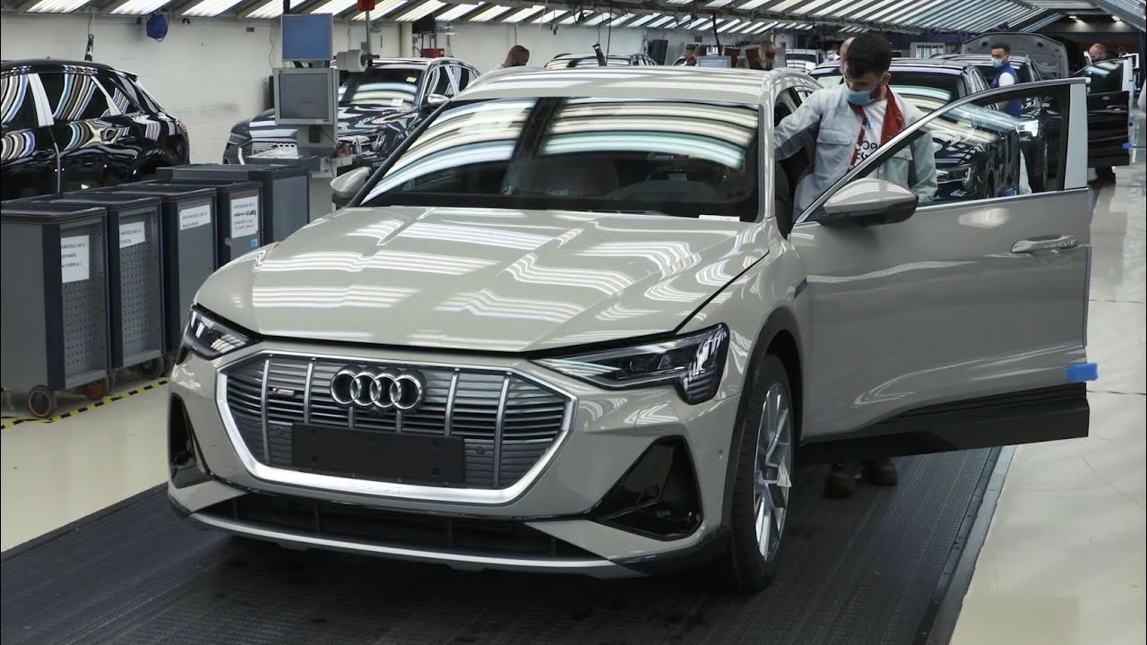 Новый AUDI e-Tron - ПРОИЗВОДСТВЕННЫЙ завод в Брюсселе, Бельгия