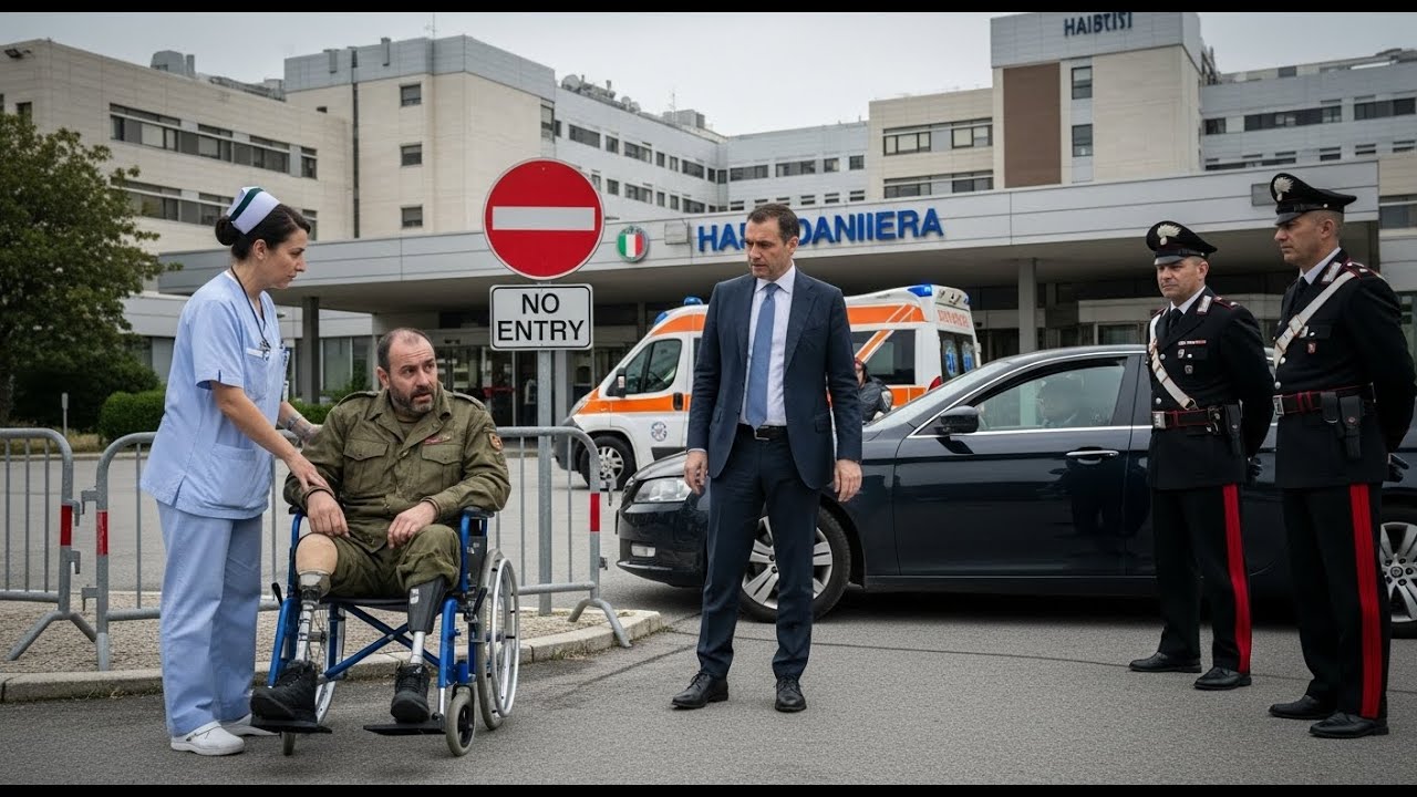 Veterano disabile respinto in ospedale — mezz’ora dopo, il Direttore arriva con i Carabinieri