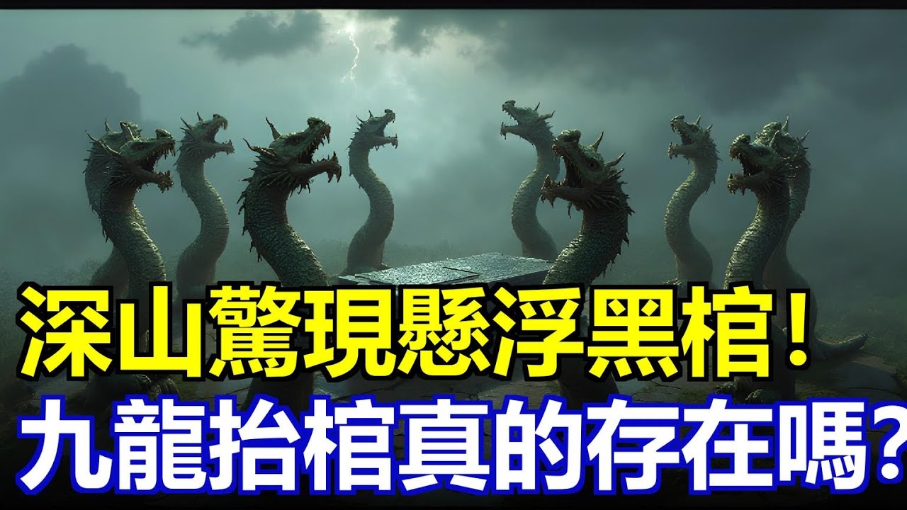 深山驚現懸浮黑棺！九條石龍托起千年秘葬，雷雨夜竟傳出敲擊聲？真相讓人脊背發涼…… #九龍抬棺 #貴州未解之謎 #神秘古墓 #民間傳說