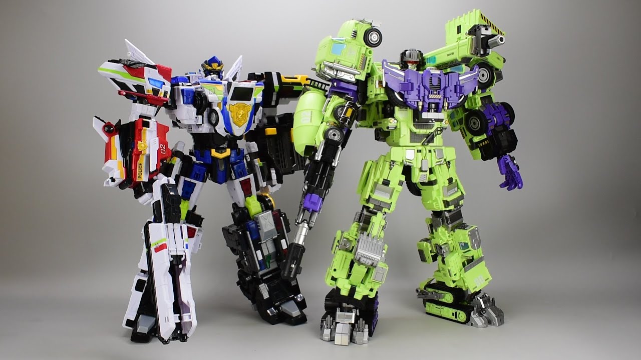 今年圆满了！变形金刚机械入侵大力神C套合体玩具开箱