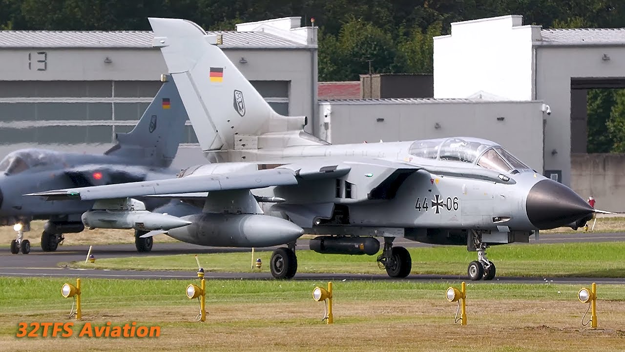 [4K] Epic Nörvenich Tornado & Eurofighter Morning Launches