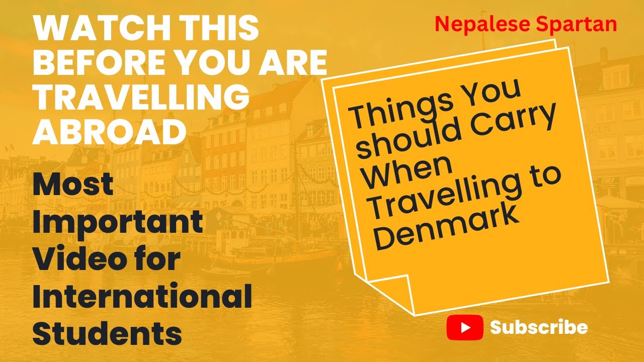 Most Important Things You Should Carry When Travelling To Denmark | #studyindenmark #nepalivlog