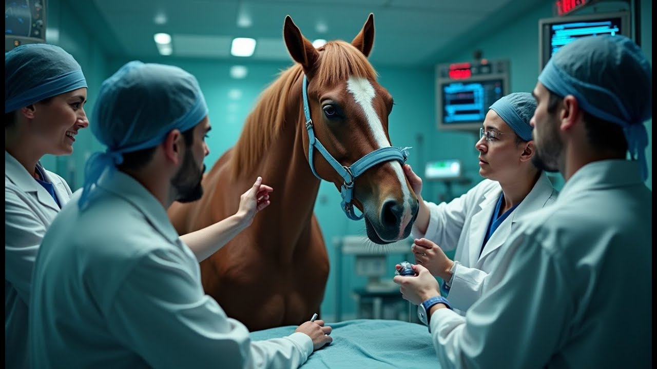 18 médicos no pudieron salvar a un caballo árabe, hasta que una veterana hizo lo impensable.