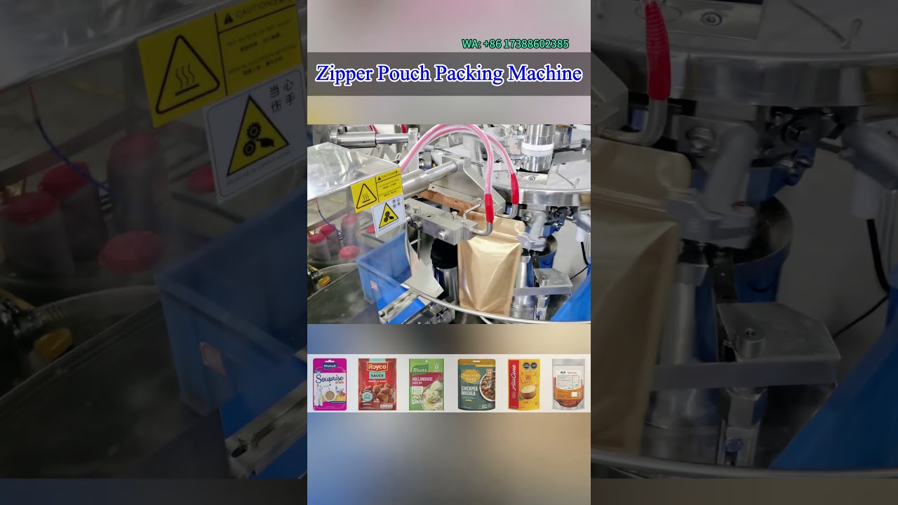Zipper Pouch Packing Machine, Zip Lock Pouch Packing Machine