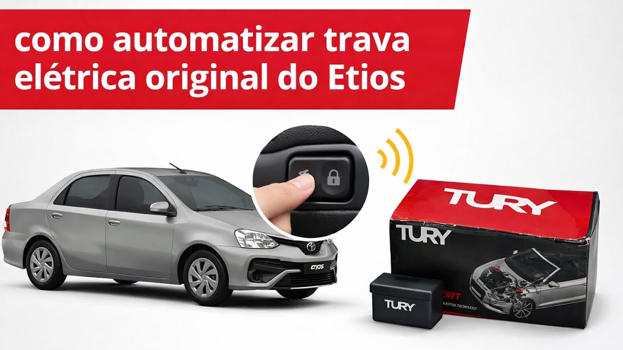 Como deixar a trava de portas original automática no Etios