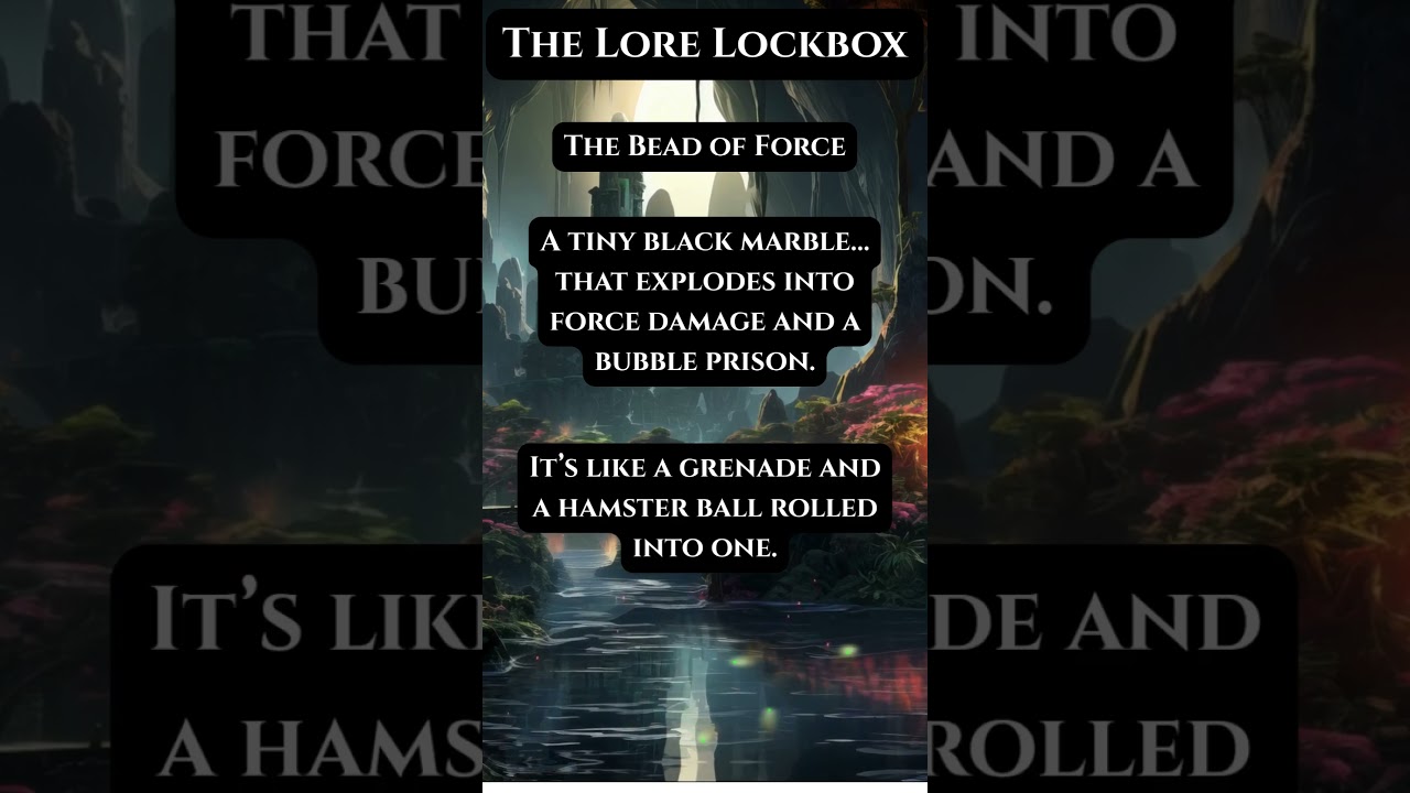 The Bead of Force!  Like fire beads without the flames..