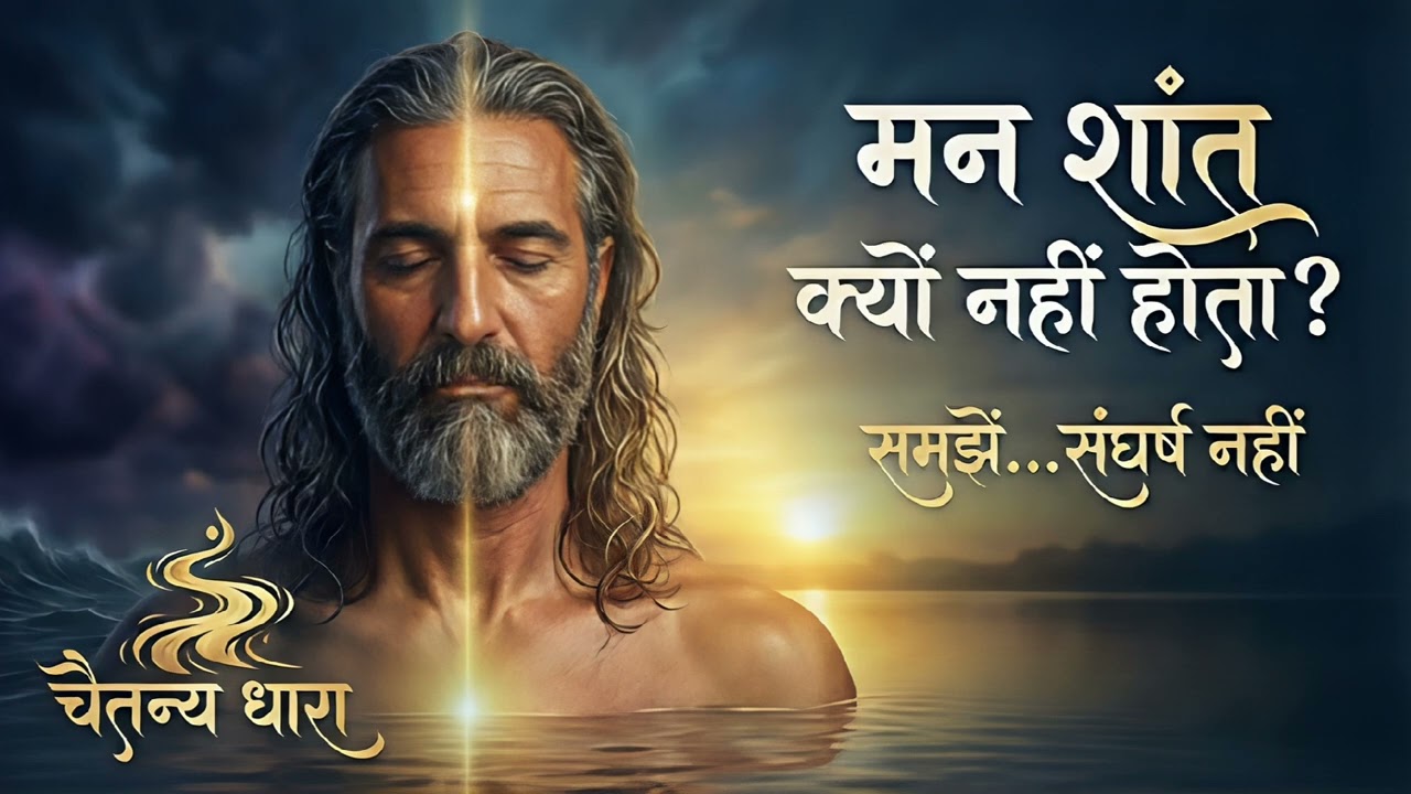 मन शांत क्यों नहीं होता? | मन की अशांति का असली कारण | और निवारण  🕉️